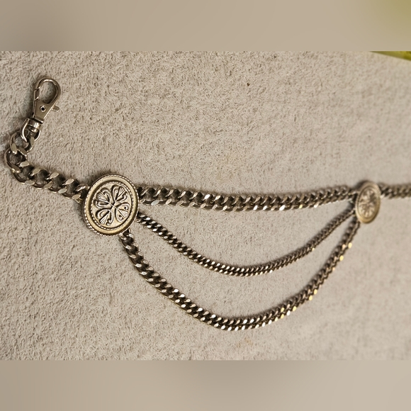 GUCCI WOMEN'S  LINK TRI CHAIN VINTAGE BELT. GENUINE & MAGNIFICENT. PHOTOS 📸 - Picture 12 of 13